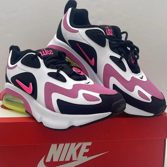 Nike WMNS AIR MAX 200 Sneakers 
BLACK/HYPER PINK CU4745 001 - Picture 4 of 16